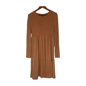 Shein Maternity Brown Babydoll Dress. Size Large.